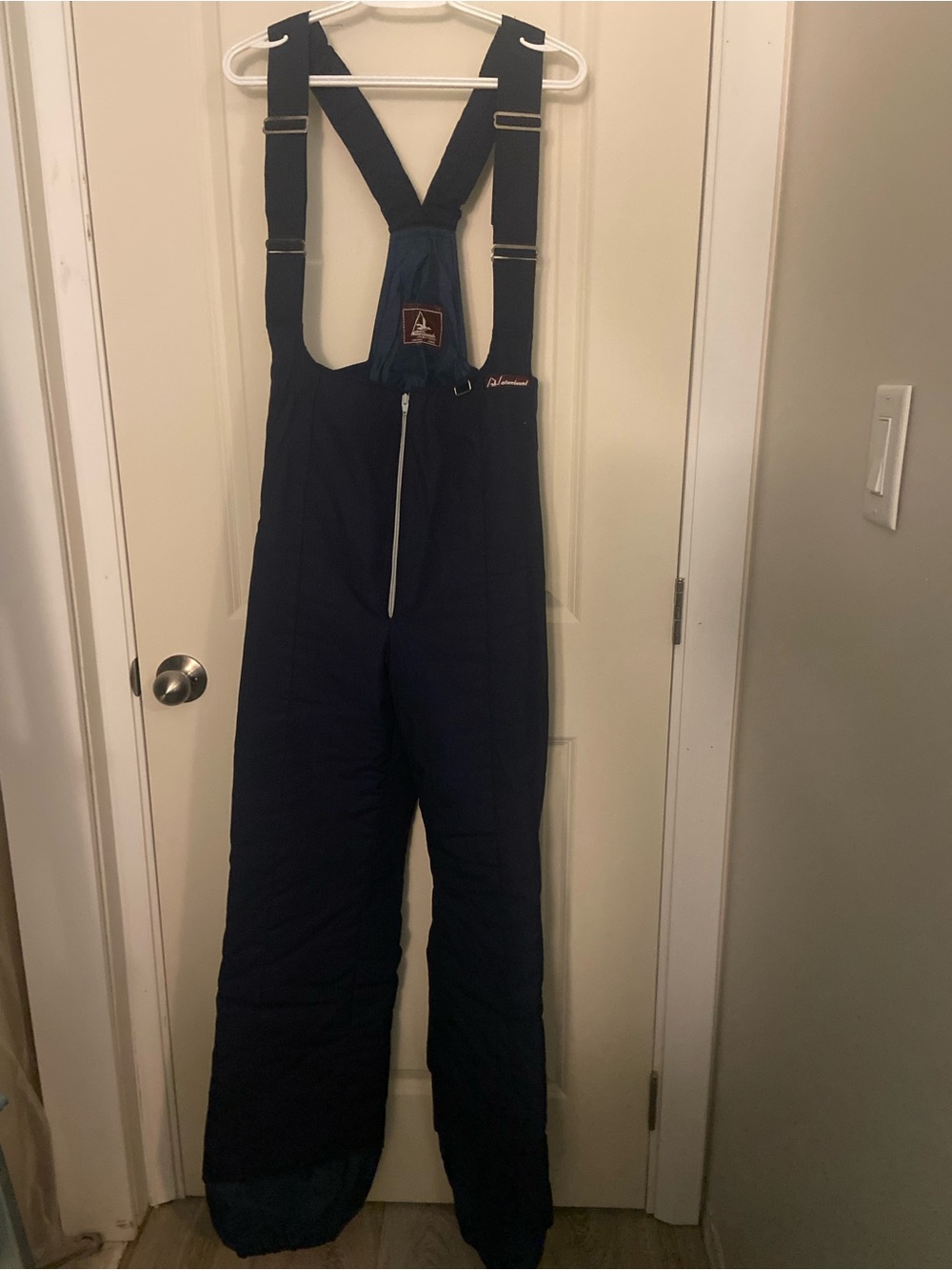 Insulated Navy Bib Snow Pants with Adjustable Straps